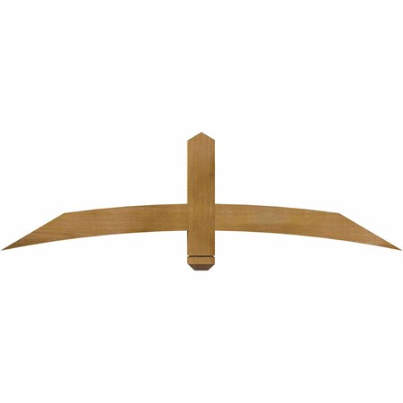 Ekena Millwork Bellingham Rough Sawn Timber Gable Bracket, Western Red Cedar, 60"W x 17"H x 4"D x 4"F, 7/12 Pitch GBW060X17X0404BEL00RWR